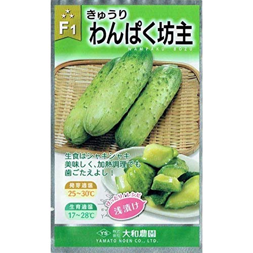 Amazon.co.jp: 大和農園 キュウリ わんぱく坊主のタネ : DIY・工具